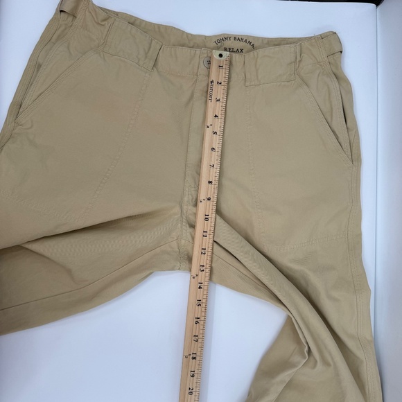 Tommy Bahama Pants Men 34 Beige Silk Blend Relax Resortwear Straight Leg - Picture 13 of 15